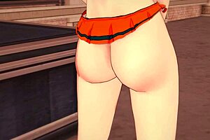 Is this super sexy Momo Yaoyorozu moaning with toys in 3D hentai?