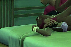 monalisa in pink bra gets seduced and assfucked by aunt in anime cartoon