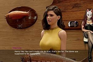 ms denvers ep 55 shows gamer girl in stockings and sheer bra