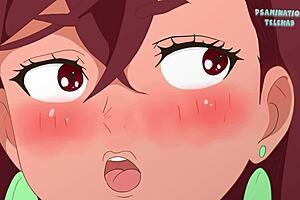 Okarun says, 'Look at Momo naked in the massage parlor'