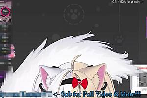 Kanako Vibed and Teased, Showing Spicy 2D Catgirl Moans and Squirts.