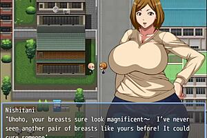 velinho grabs neighbor's big ass in hentai game part 3