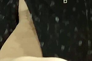 Elza Kom in sexy nylon gets ass worshiped and dominated with toys