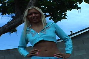 Blonde mom rides monster cock hard