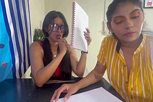 she says, 'today is my special day for creampie from strangers' as the desi bhabhi enjoys the semen.