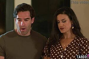 Hot milf stepmom fucks her lesbian teen 18+ stepdaughter with scissoring and dripping pussy