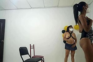 Sluts seduce boyfriends with sagging tits for home fucks.