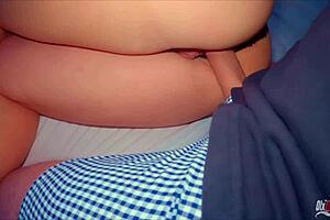 stepmom wake up to stepson jerking off? give him blowjob then anal creampie