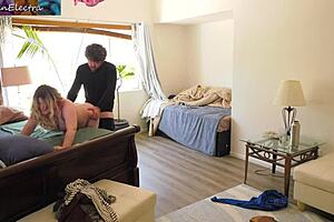 Bisexual Waitress Records Porn Video On New Year's