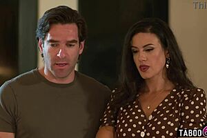 Hot milf stepmom fucks her lesbian teen 18+ stepdaughter with scissoring and dripping pussy