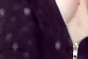 Elza Kom in sexy nylon gets ass worshiped and dominated with toys