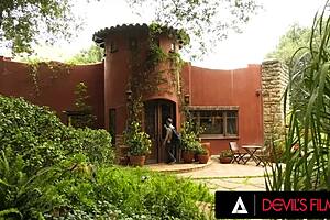 Horny busty housewife Krissy Lynn squirts in her teen neighbor's face! She rides and licks with hardcore intensity.