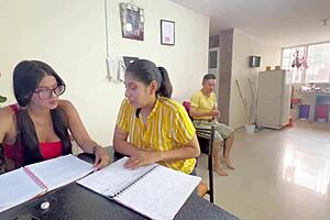 she says, 'today is my special day for creampie from strangers' as the desi bhabhi enjoys the semen.