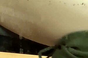 Elza Kom in sexy nylon gets ass worshiped and dominated with toys