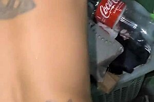 Havena Bolt swallows cum from tattooed hunk in Rio's abandoned house 😏