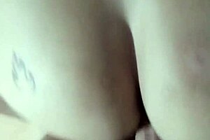 Young prostitute gets cum on tits