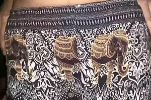 Oh wow, watch this horny Indian aunty get fucked in doggy style! She's bent over, pussy licked, muff diving with cheating mother in law.