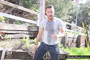 A big-titted milf performs deepthroating before engaging in sex