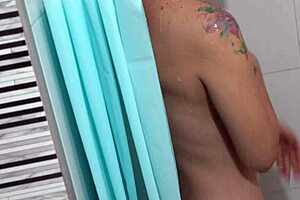 i spank and fuck my beautiful colombian stepmom in the shower!