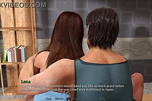 Stepsister craves cock with stepmom right next door, risky fun.