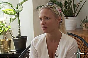 Fall in love with gabi's intense close-up masturbation using vibrator on her big natural tits and hairless pussy