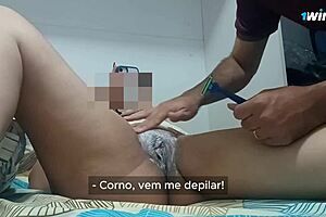 bruna silva hotwife - mature wife being impregnated by the eater and cuckold