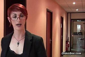 French mature business lady gets pounded hard