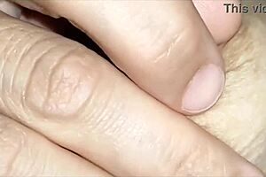 i stretched wife's ass with fingers then entered anal with big dick