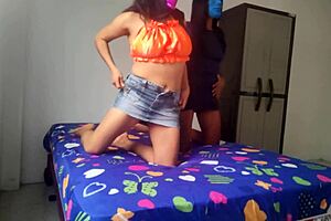 we’re total whores making a sexy vid for teacher… stepdad almost caught us! 😅