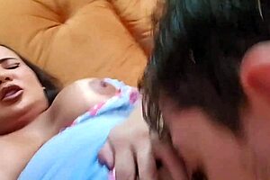 Best Friend's Stepmom Invites Me Home for Big Cock Fetish Blowjob and Pussy Play