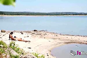 natali quinn hunts public fucks in swamp, targeting latina milf for cowgirl and bent-over action