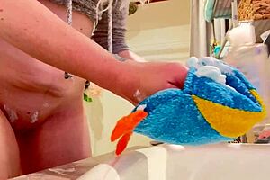 Nikki Lixxx shaves her wet pussy in POV, then fingers it deeply.