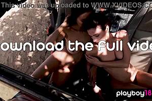 i pose naked with my lesbian teen gf on the hood