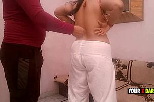 Naughty amateur indian brunette fucks tinder guy with big ass and tits