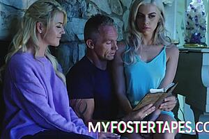 Religious Foster Stepmom Teaches Obedience in Full Scene