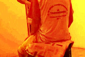 The prostitute from the brothel gave me a great ball sucking for free in exchange for the new trendy cell phone in the cabaret