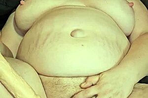 hot mature blonde shows off natural tits and hairy pussy close-up