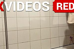 Real amateur sexy black woman showers butt naked with long beautiful legs.