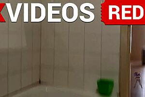 Real amateur sexy black woman showers butt naked with long beautiful legs.