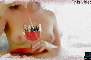 sexy milf kenna vanessa strips from lingerie and stockings to naked