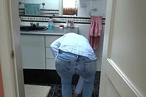 Damn! Stepmom in Erotic Lingerie Seduces Stepson for Sex!