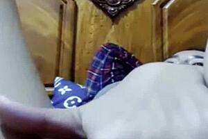 Asian step-sis offers wild bedroom action via international call sex service!!