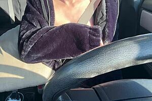 artemisia love flashing big tits in car ride under sun 😍
