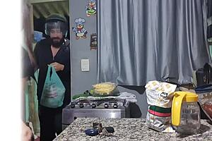 Motorcyclist Delivers Unexpected Package