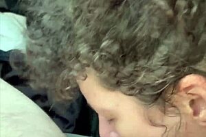 skinny young streetwalker gets fucked doggystyle behind the pickup truck and swallows cum