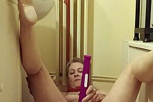 i'm a slave eating from the bowl with buttplug in my ass