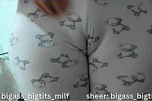 she masturbates in pajamas, big ass milf