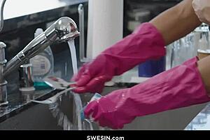 hot redhead stepmom does everything to keep stepsons from enlisting - cncmilf