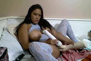 samantha rone finger fucks with butt plug 😈