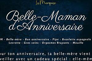 Passionate French Stepmom's Birthday Doggystyle Celebration